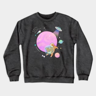 Astronaut Corgi Funny Dog Crewneck Sweatshirt